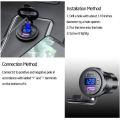 30W USB & USB Car Charger Socket 12V/24V